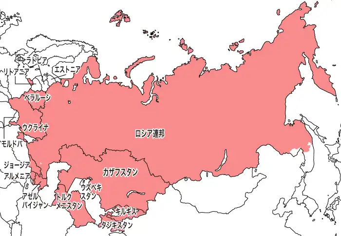 CISの加盟国（結成当初）