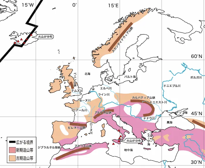 ヨーロッパの地形