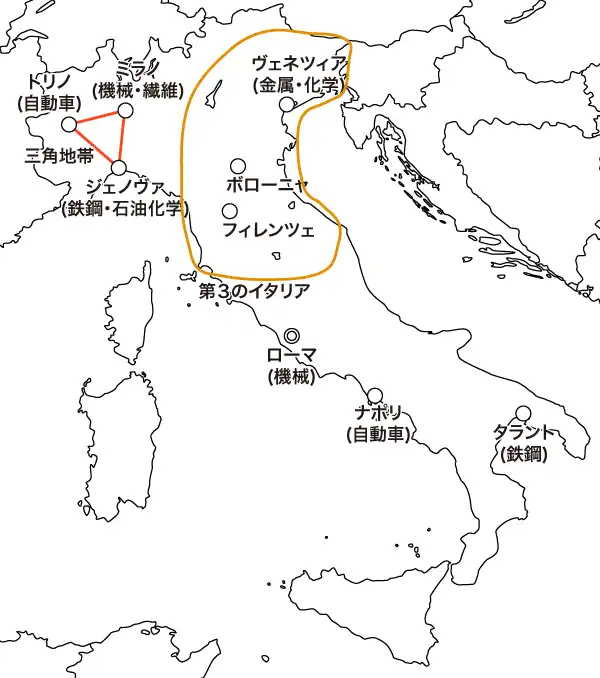 イタリアの工業都市
