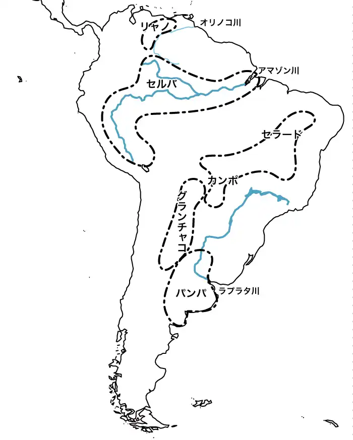ラテンアメリカの草原