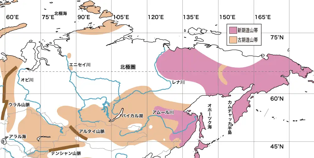 シベリア・極東ロシアの地形