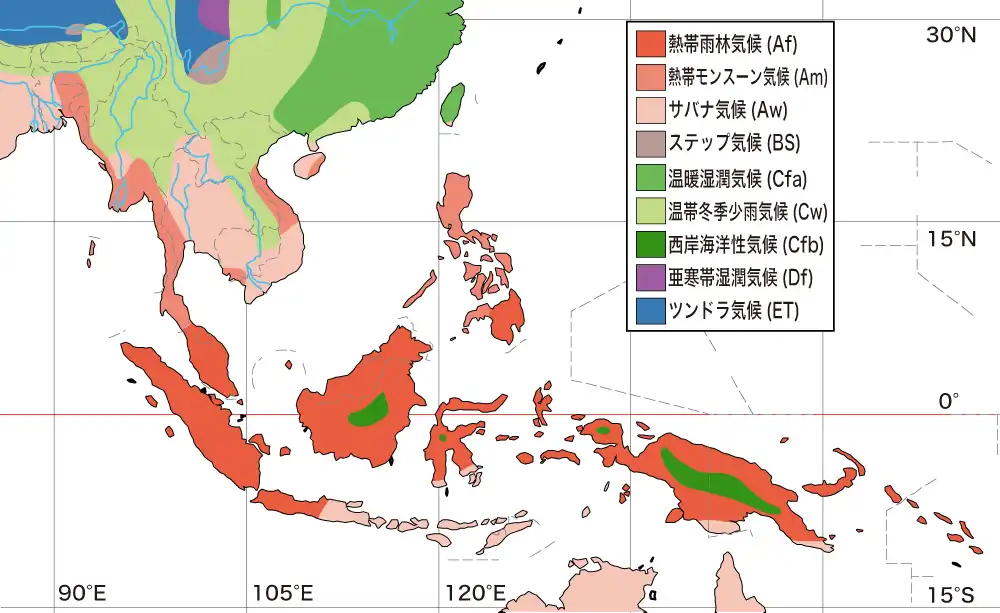 東南アジアの気候