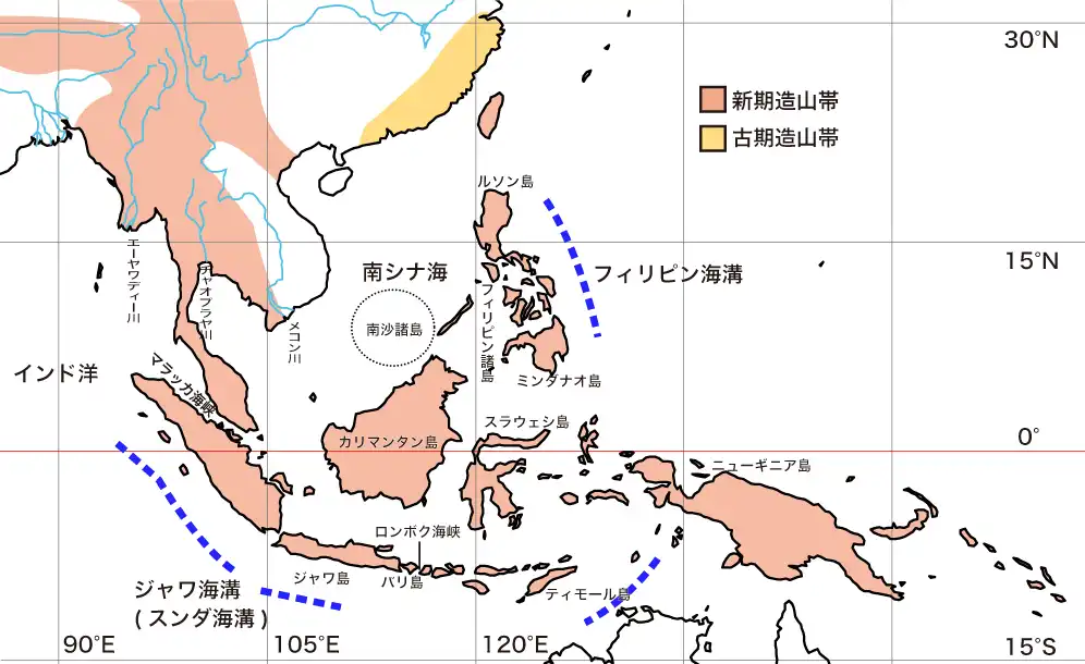 東南アジアの地形