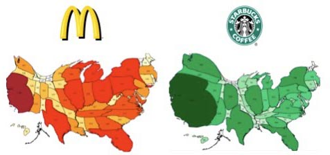 アメリカの店舗数