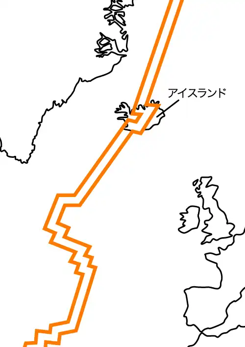 大西洋中央海嶺とアイスランド