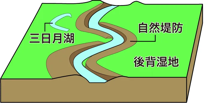 自然堤防の集落の立地