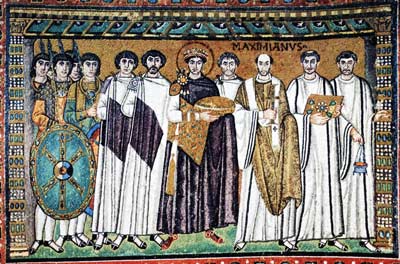 サン＝ヴィターレ聖堂のモザイク画