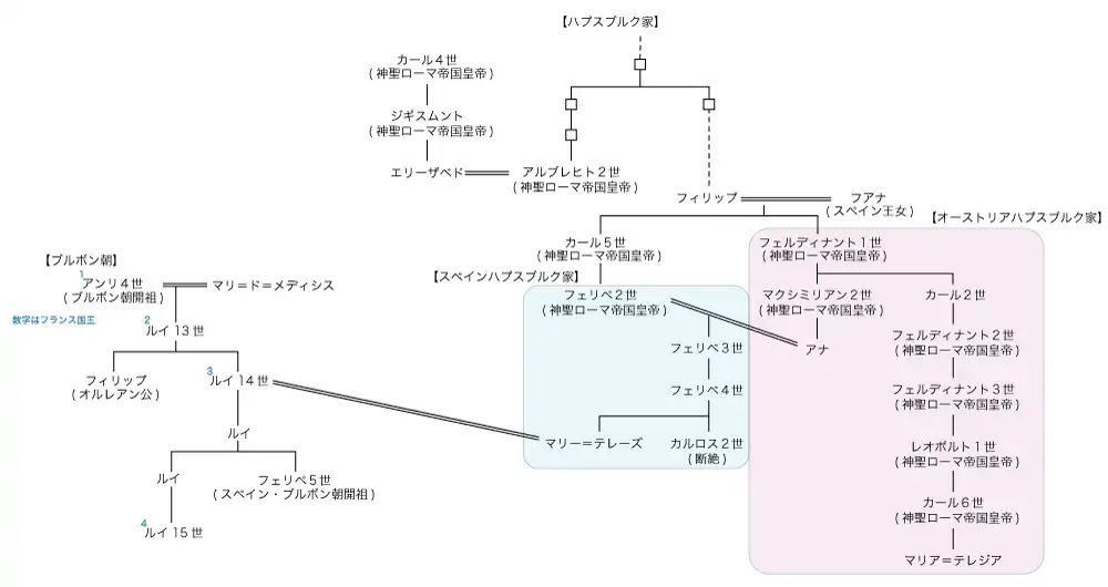 ルイ14世とスペインハプスブルク家