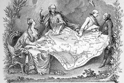 ポーランド分割の風刺画