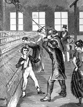 工場で働く子ども